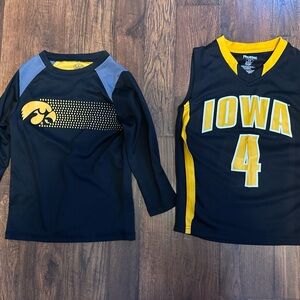 Pro Edge Kids Black and Yellow Iowa Jersey Set